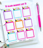 Glam Market List Planner Stickers by Paper & Glam