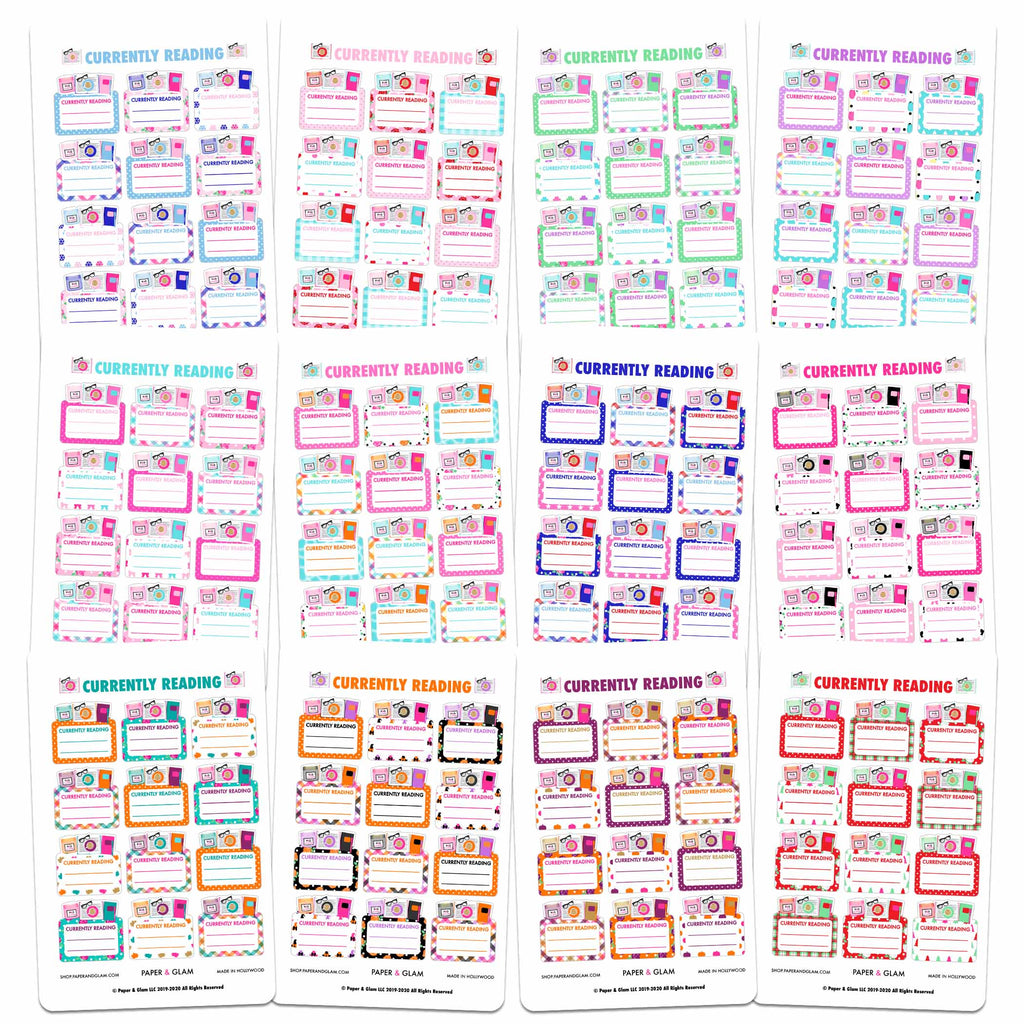 Currently Reading 365 Planner Stickers