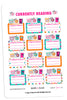Currently Reading Fall Digital Planner Stickers