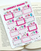 Currently Reading Planner Stickers by Paper & Glam