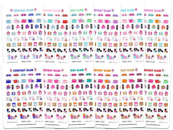 Everyday Glam 365 Digital Planner Stickers - Paper & Glam
