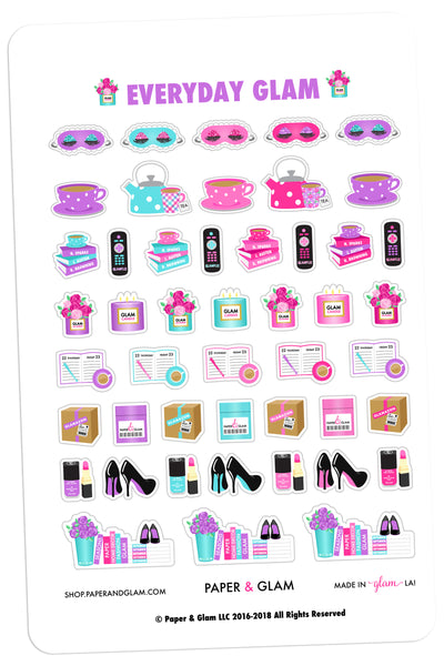 Everyday Glam April Planner Stickers