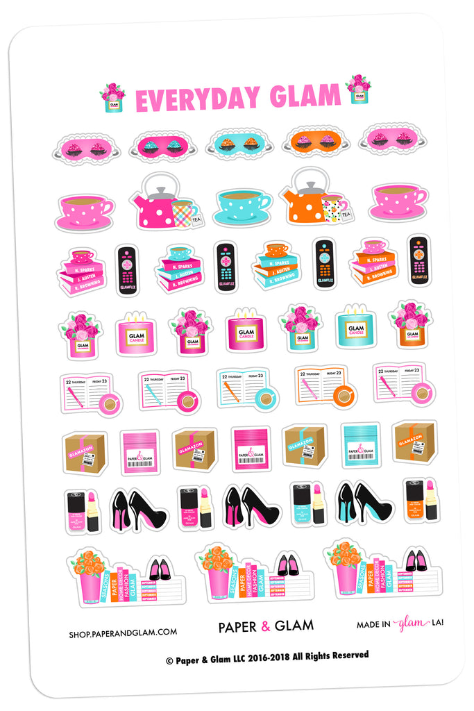 Everyday Glam June Planner Stickers