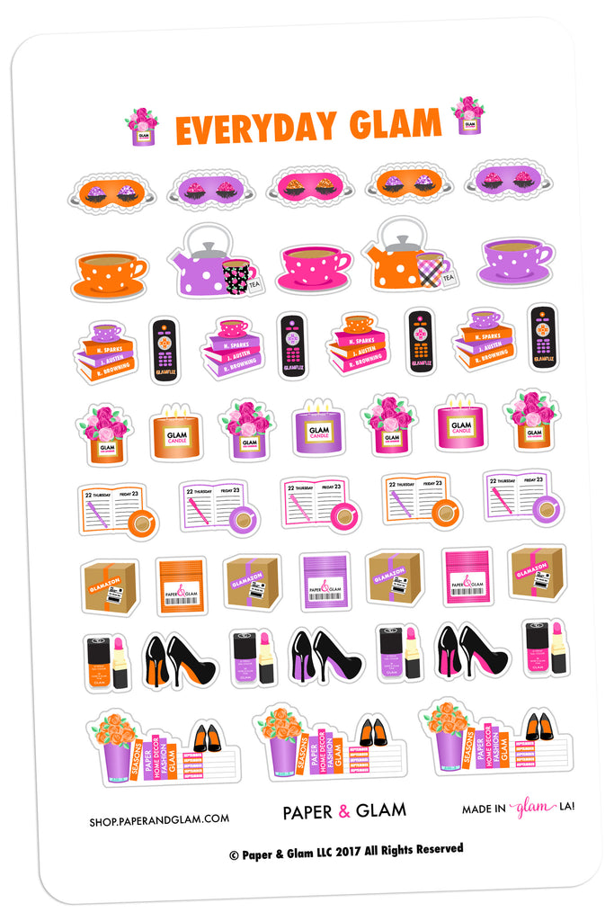 Everyday Glam October Planner Stickers