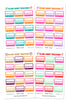 Glam Fall & Holiday Habit Tracker Planner Stickers