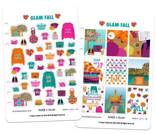 Glam Fall 2018 Digital Planner Stickers