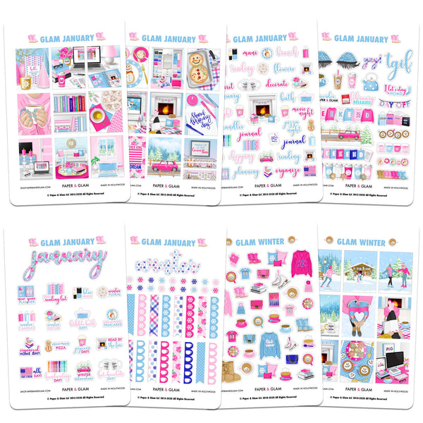 Glam Mail Planner Stickers