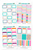 Glam September Basics Planner Stickers - Paper & Glam