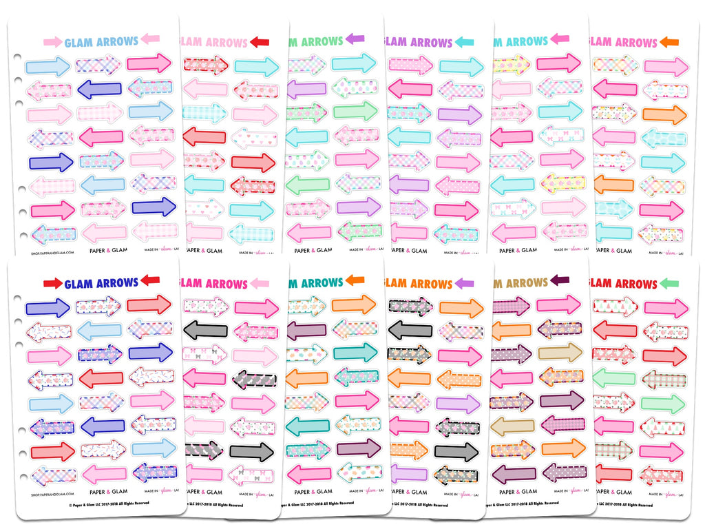 Glam Arrows 365 Planner Stickers