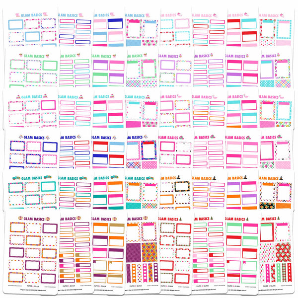 Glam Basics 365 Planner Stickers