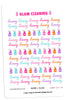 Glam Cleaning Digital Planner Stickers