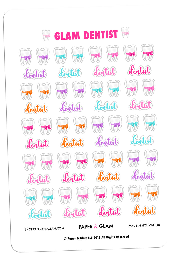 Glam Dentist Digital Planner Stickers