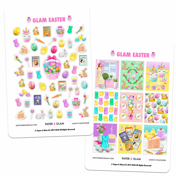 Glam Easter Digital Planner Stickers