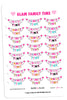 Glam Family Time Planner Stickers