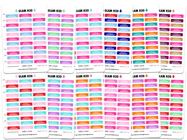 Glam h2o 365 Planner Stickers