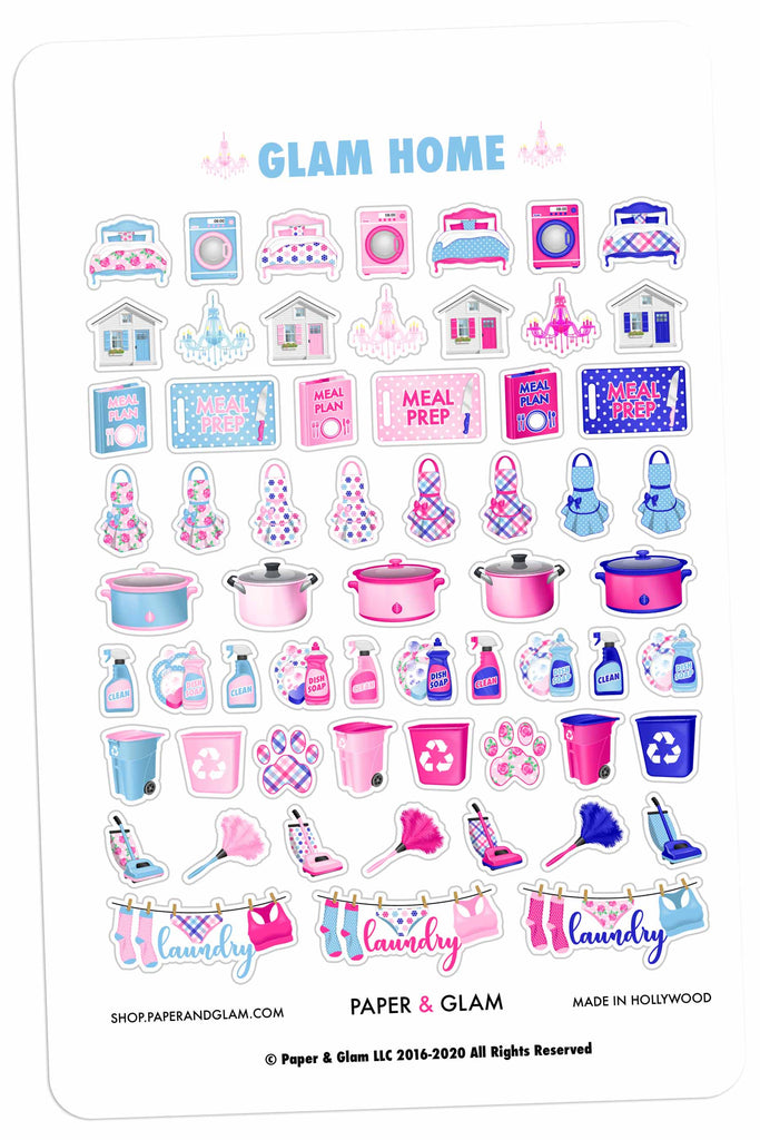 Glam Home January Planner Stickers