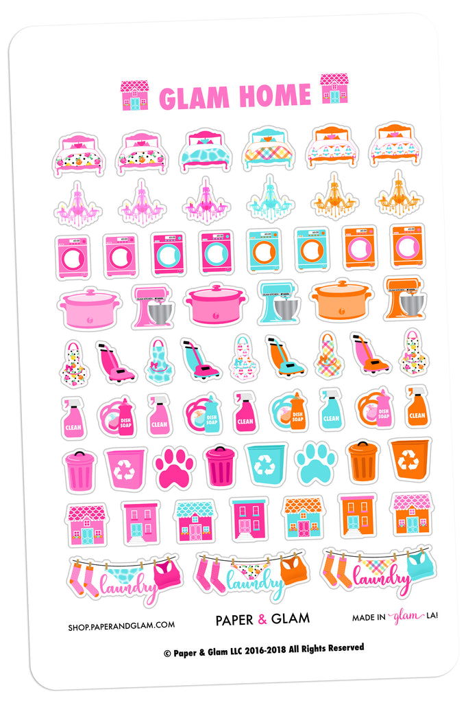 Glam Home June Planner Stickers
