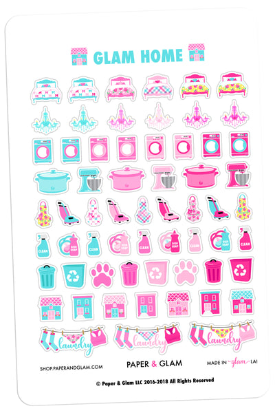 Glam Home May Planner Stickers