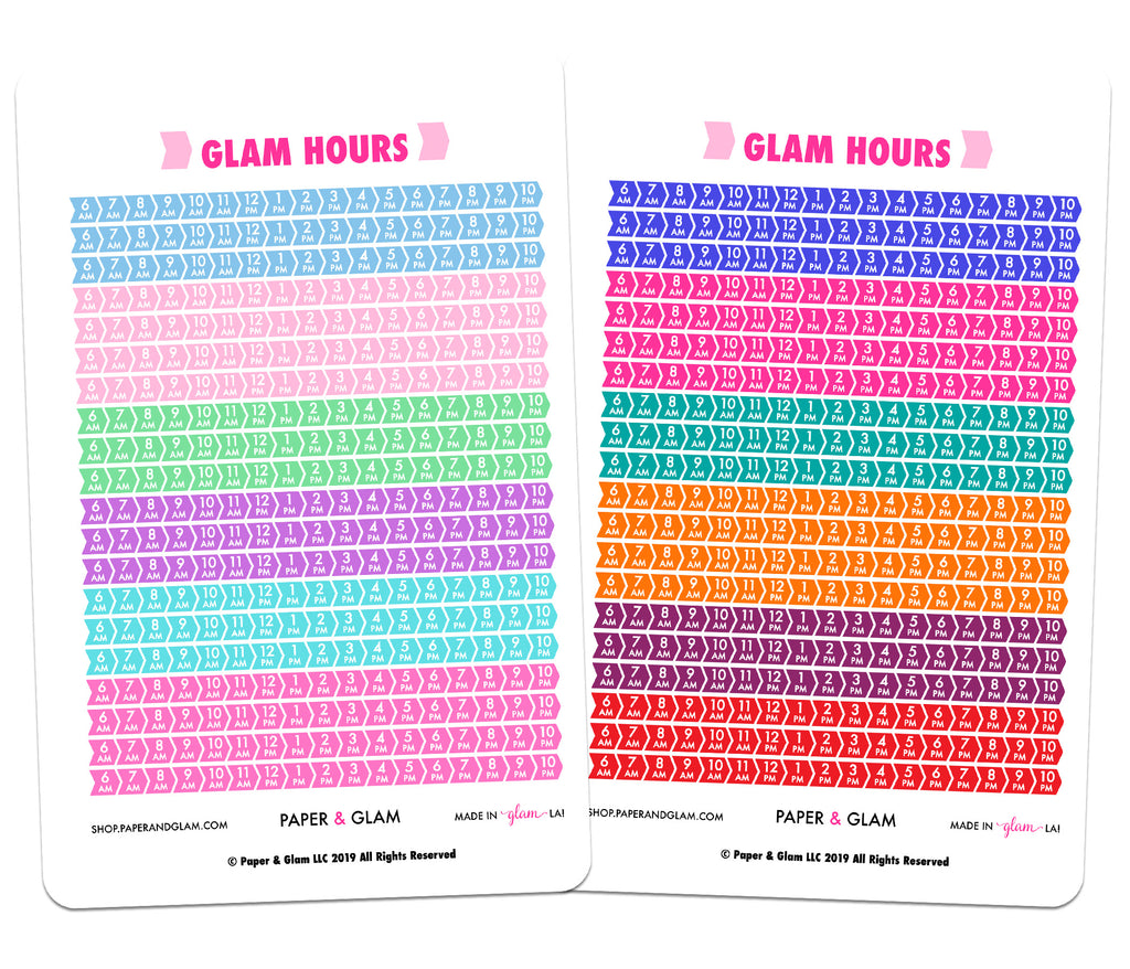 Glam Hours Digital Planner Stickers
