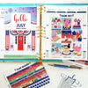 Glam Headers July Planner Stickers by Paper & Glam