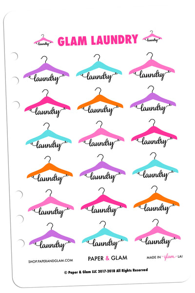 Glam Laundry Digital Planner Stickers
