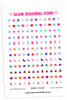 Glam Monthly Icons Digital Planner Stickers
