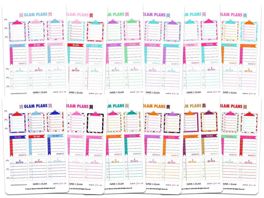 Glam Plans 365 Digital Planner Stickers - Paper & Glam