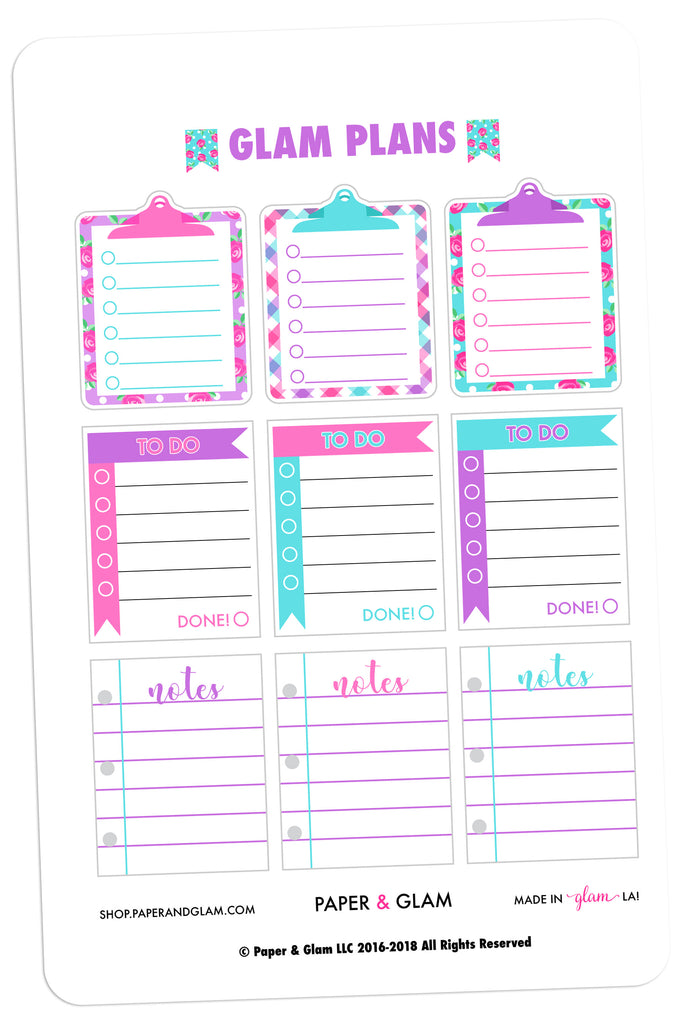 Glam Plans April Planner Stickers