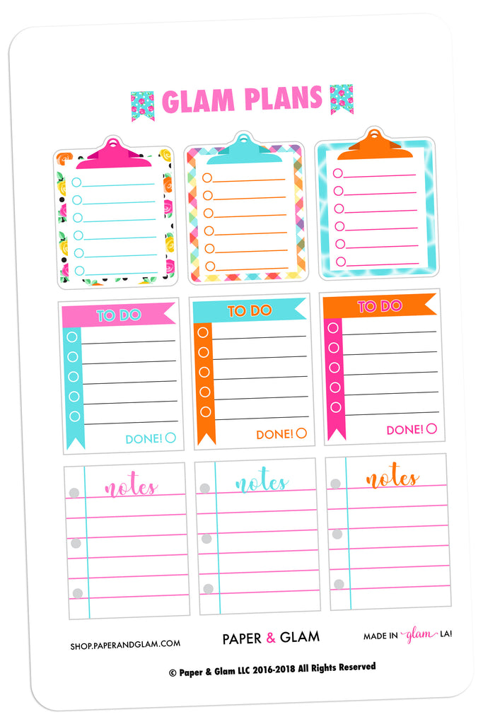 Glam Plans June Planner Stickers