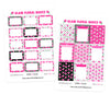 Glam Signature Floral Basics Planner Stickers