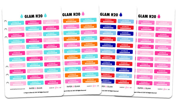 Glam Summer h2o Planner Stickers