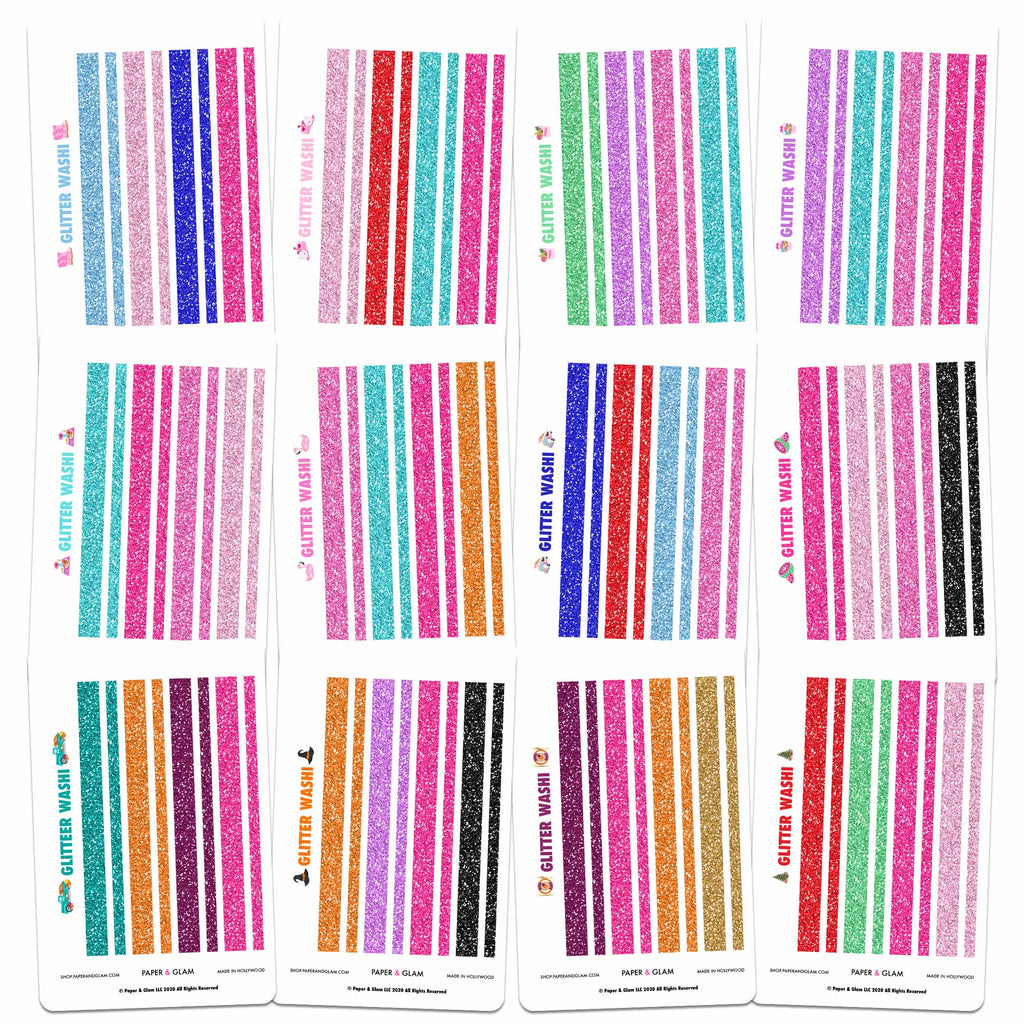 Glitter Washi 365 Planner Stickers