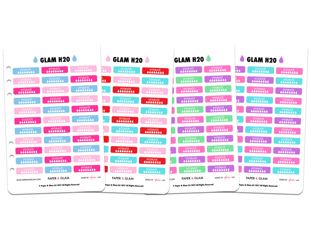 Glam Winter & Spring h2o Planner Stickers