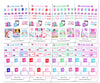 Glam Winter & Spring Reads Planner Stickers