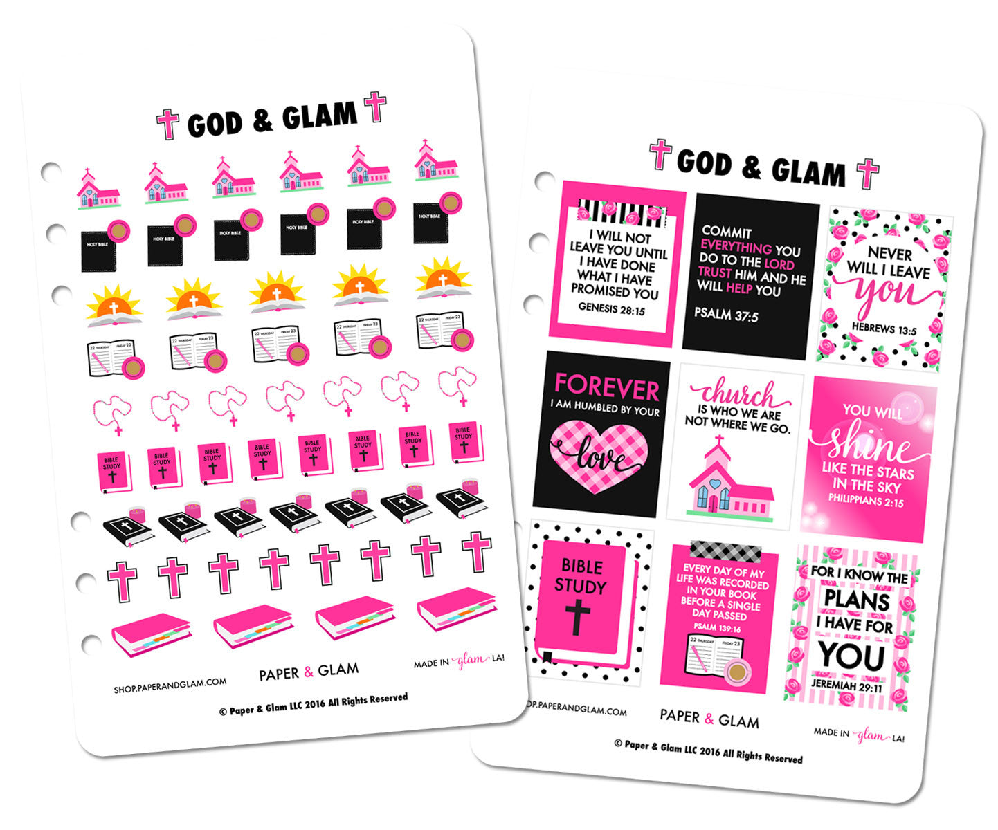 God & Glam® Digital Planner Stickers – Paper & Glam