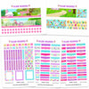 Gold Foil Glam April Headers Planner Stickers