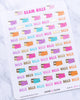 Gold Foil Glam Bills Planner Stickers by Paper & Glam