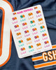 Gold Foil Glam Fall Football Planner Stickers by Paper & Glam