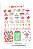 Gold Foil God & Glam® Christmas Planner Stickers