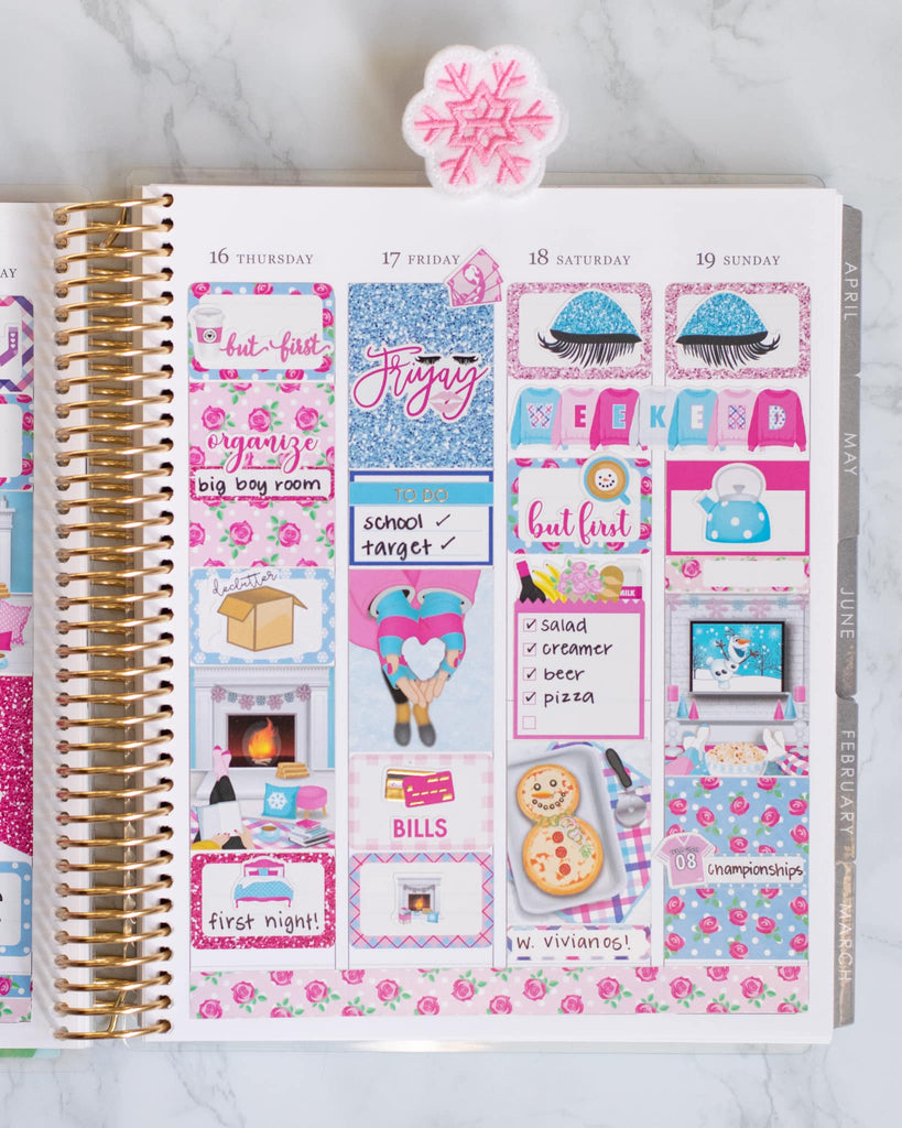 Glam January Planner Kit – Paper & Glam | Planners, Stickers ...