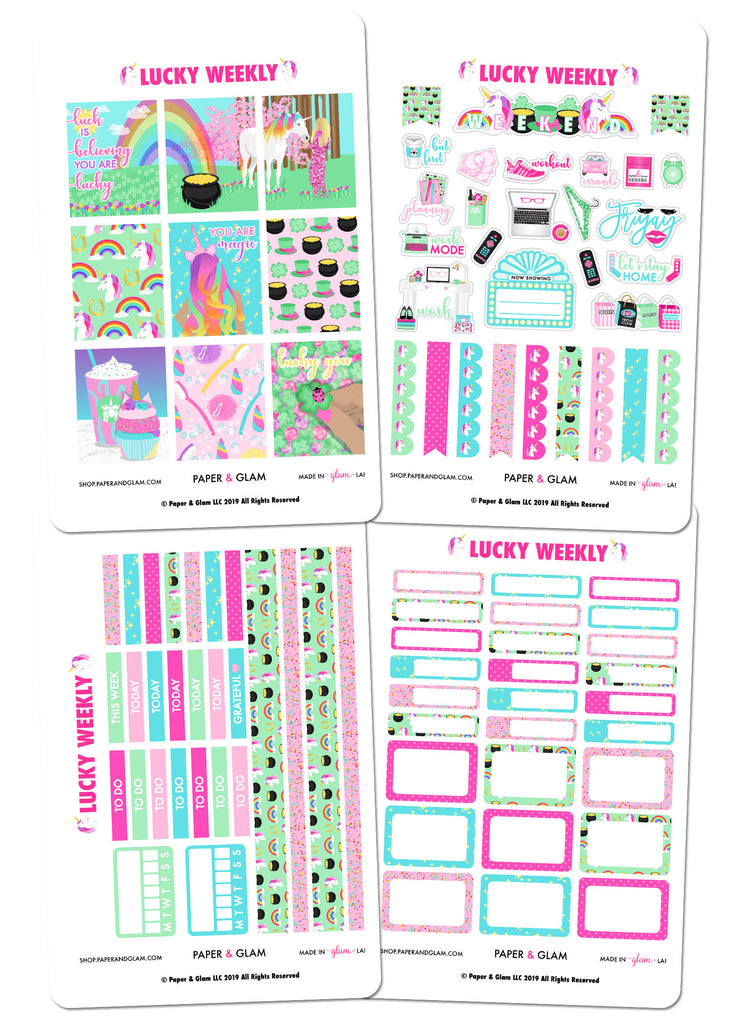Lucky Weekly Kit by Paper & Glam