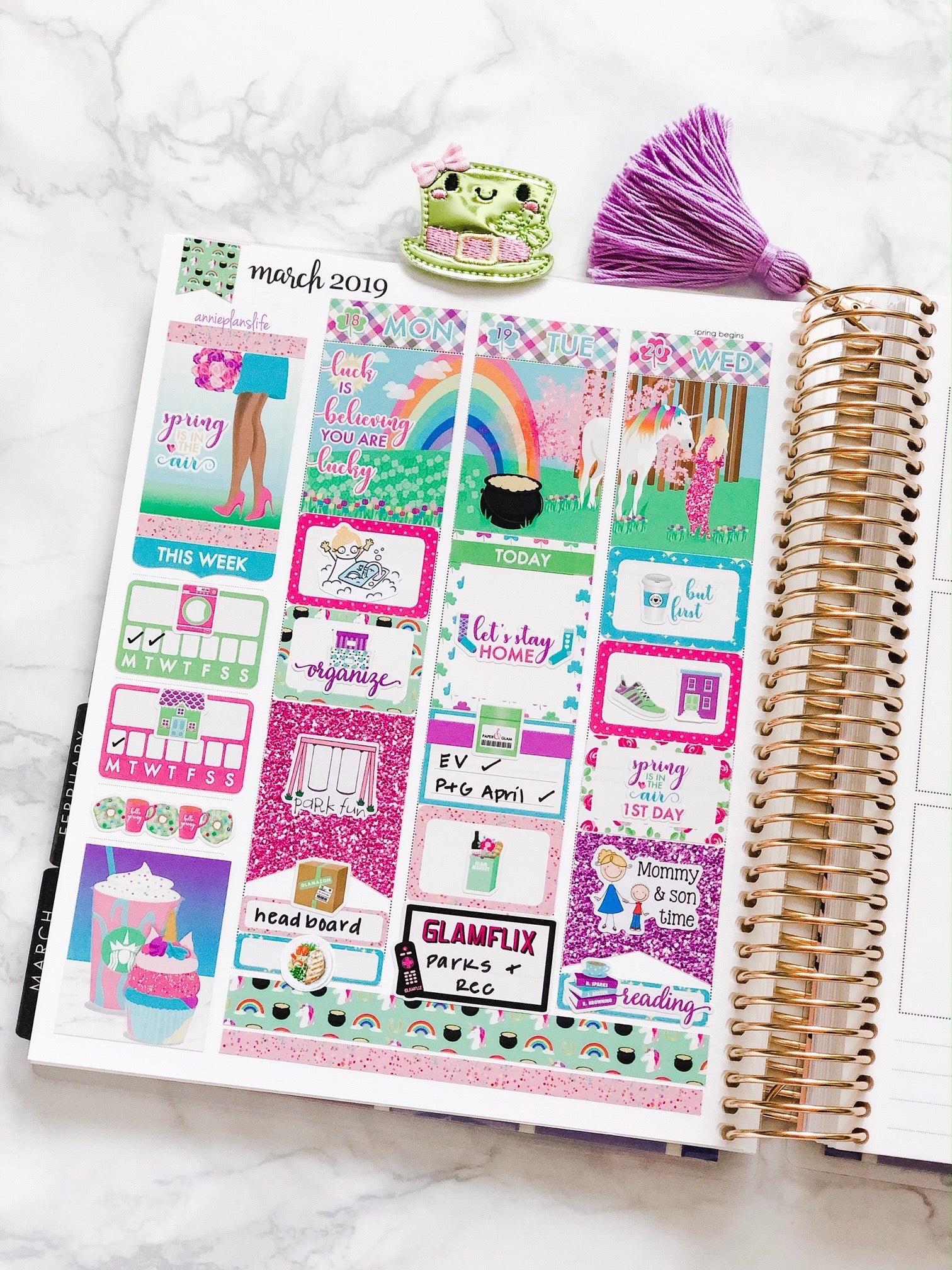 Lucky Weekly Kit Digital Planner Stickers – Paper & Glam