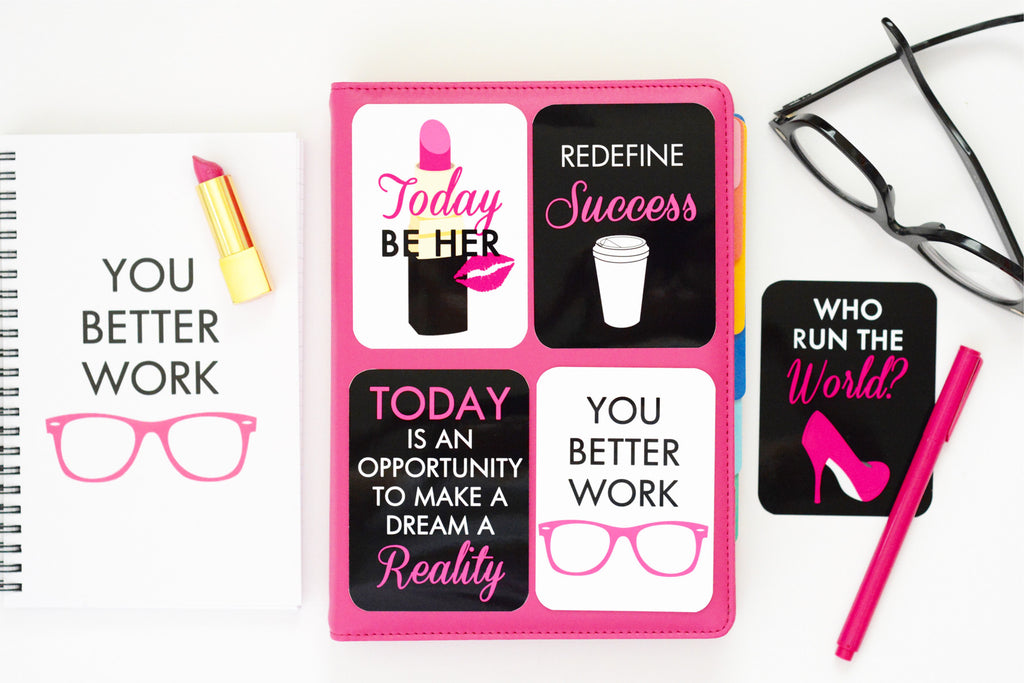 You Better Work Journaling Cards - Paper & Glam