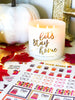 Glam Fall & Holiday Reads Planner Stickers - Paper & Glam