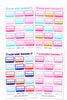 Glam Summer Habit Tracker Planner Stickers