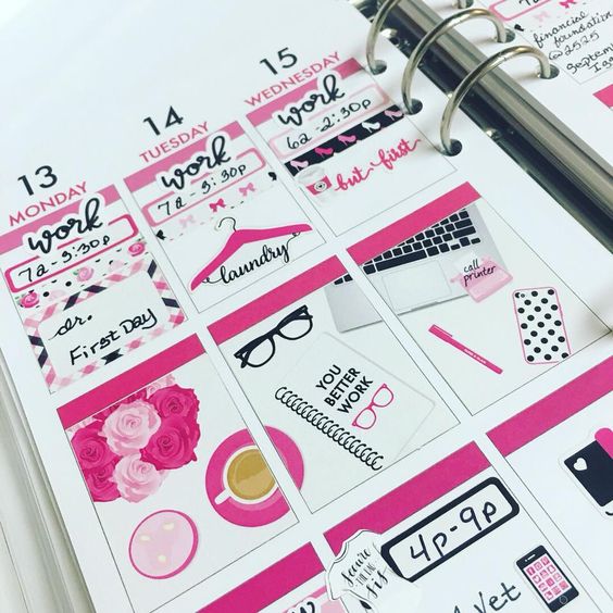 You Better Work Planner Stickers – Paper & Glam | Planners, Stickers ...