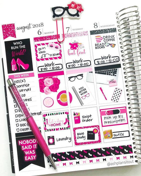 You Better Work Planner Stickers – Paper & Glam | Planners, Stickers ...