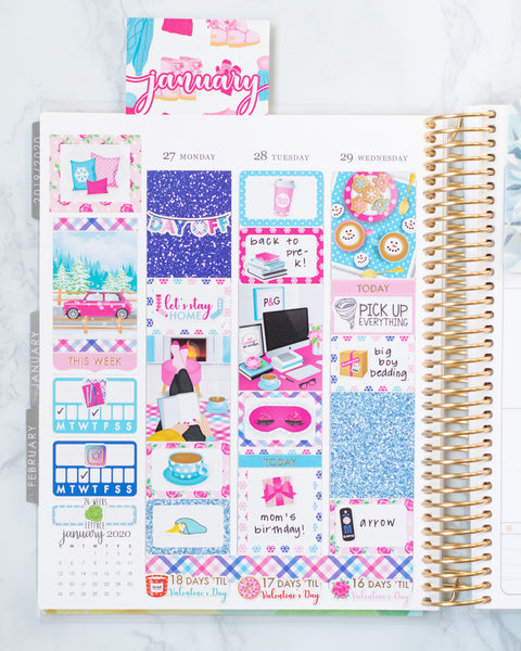 Glam January Planner Kit – Paper & Glam | Planners, Stickers ...